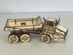 Muldenkipper als 3D Großmodell aus Holz